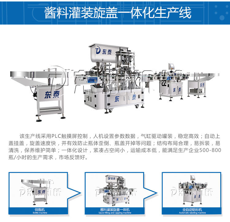 辣椒醬灌裝旋蓋一體機(jī)